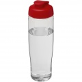 H2O Active® Tempo 700 ml Sportflasche mit Klappdeckel, Transparent / Rot