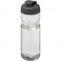 H2O Active® Base 650 ml Sportflasche mit Klappdeckel, Transparent / Grau