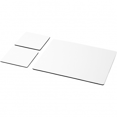 Logotrade Firmengeschenke das Foto: Q-Mat® Mousepad- und Untersetzer-Set 3