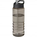 H2O Active® Treble 750 ml Sportflasche mit Ausgussdeckel, Anthrazit / Tiefschwarz