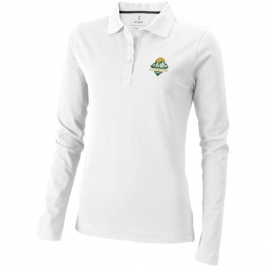 Logotrade Firmengeschenke das Foto: Oakville Langarm Poloshirt für Damen