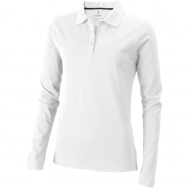 Logotrade Firmengeschenke das Foto: Oakville Langarm Poloshirt für Damen