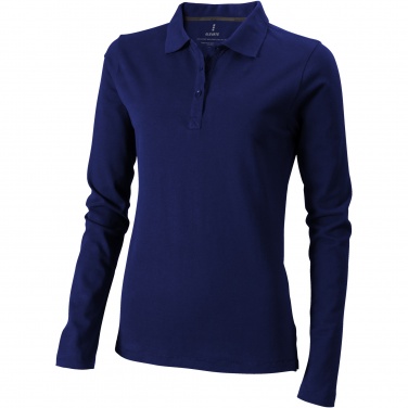 Logotrade Logogeschenke das Foto: Oakville Langarm Poloshirt für Damen