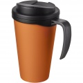 Americano® Grande 350 ml Isolierbecher mit auslaufsicherem Schraubverschluss, Orange / Tiefschwarz