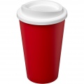 Americano® Eco 350 ml recycelter Becher, Rot / Weiß