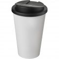 Americano® 350 ml Isolierbecher mit auslaufsicherem Schraubverschluss, Weiß / Tiefschwarz