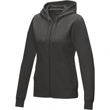 Logotrade Werbegeschenke das Foto: Ruby Hoodie mit durchgehendem Reißverschluss aus Bio-Material für Damen