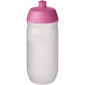 HydroFlex™ Clear 500 ml Squeezy Sportflasche, Rosa / Matt klar