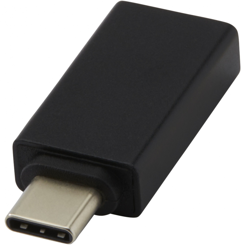 Logotrade Werbegeschenke das Foto: ADAPT USB C auf USB A 3.0 Adapter aus Aluminium