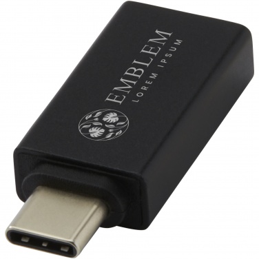 Logotrade Geschäftsgeschenke das Foto: ADAPT USB C auf USB A 3.0 Adapter aus Aluminium