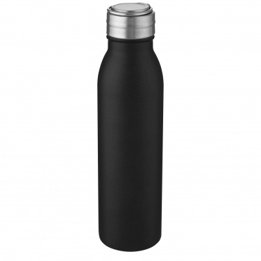 Logotrade Werbegeschenke das Foto: Harper 700 ml Sportflasche aus Edelstahl mit Metallschlaufe