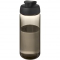 H2O Active® Octave Tritan™ 600-ml-Sportflasche mit Klappdeckel, Anthrazit / Tiefschwarz