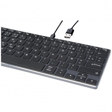 Logotrade Logogeschenke das Foto: Hybrid Bluetooth Tastatur – AZERTY