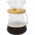 Geis 500 ml Glas Kaffeebereiter, Transparent / Natur