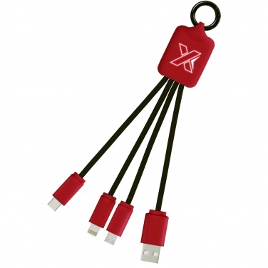 Logotrade Firmengeschenke das Foto: SCX.design C15 Quatro Ladekabel mit Leuchtlogo