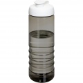 H2O Active® Eco Treble 750 ml Sportflasche mit Stülpdeckel, Anthrazit / Weiß