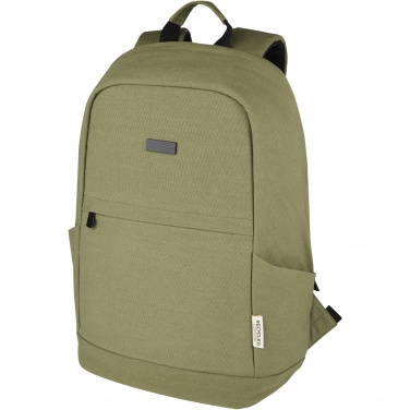 Logotrade Firmengeschenke das Foto: Joey 15,6 Zoll Anti-Diebstahl Laptop Rucksack 18 L aus GRS-recyceltem Canvas