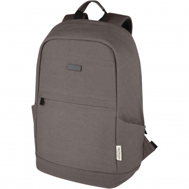 Logotrade Logogeschenke das Foto: Joey 15,6 Zoll Anti-Diebstahl Laptop Rucksack 18 L aus GRS-recyceltem Canvas