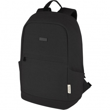 Logotrade Werbegeschenke das Foto: Joey 15,6 Zoll Anti-Diebstahl Laptop Rucksack 18 L aus GRS-recyceltem Canvas