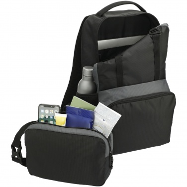 Logotrade Werbegeschenke das Foto: Trailhead 15" GRS recycelter zweifarbiger Laptop-Rucksack 14 L