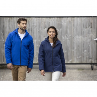 Logotrade Firmengeschenke das Foto: Notus wattierte Softshell Herrenjacke