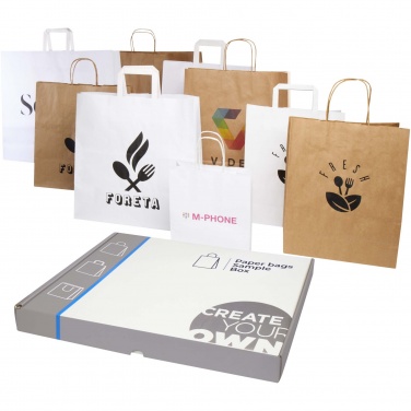 Logotrade Werbeartikel das Foto: Musterbox mit Tüten aus Kraftpapier