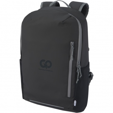 Logotrade Werbegeschenke das Foto: Aqua wasserabweisender 15" Laptop-Rucksack aus GRS Recyclingmaterial 21 L