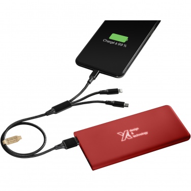 Logotrade Firmengeschenke das Foto: SCX.design P15 5000 mAh Powerbank mit Leuchtlogo