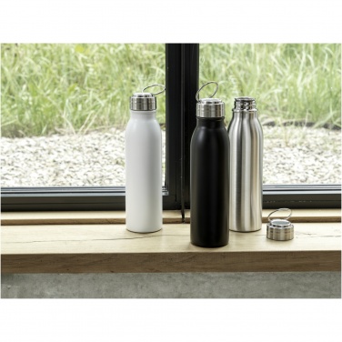 Logotrade Logogeschenke das Foto: Harper 700 ml RCS-zertifizierte Sportflasche aus Edelstahl mit Metallschlaufe