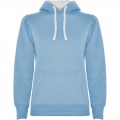 Urban Kapuzenpullover für Damen, Himmelblau / Weiß