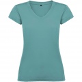 Victoria T-Shirt mit V-Ausschnitt für Damen, Staubiges Blau