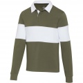 Clyde Rugby Polo Sweatshirt Unisex , Grün / Weiß