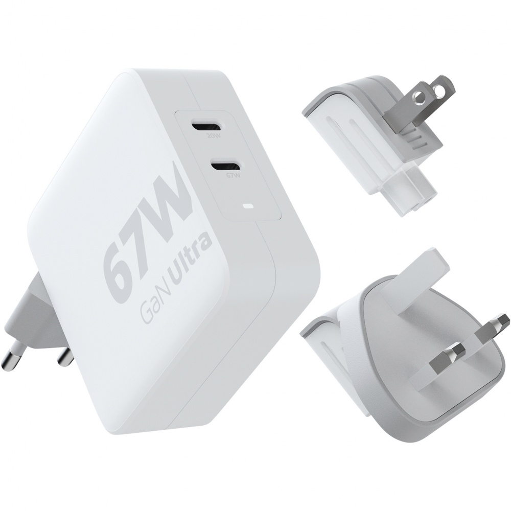 Logotrade Logogeschenke das Foto: Xtorm XVC2067 GaN Ultra 67 W Reiseladegerät mit 100 W USB-C PD-Kabel