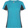 Shanghai Sport T-Shirt für Damen, Türkis / Dunkelblei