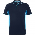 Montmelo Sport Poloshirt Unisex , Marineblau / Himmelblau