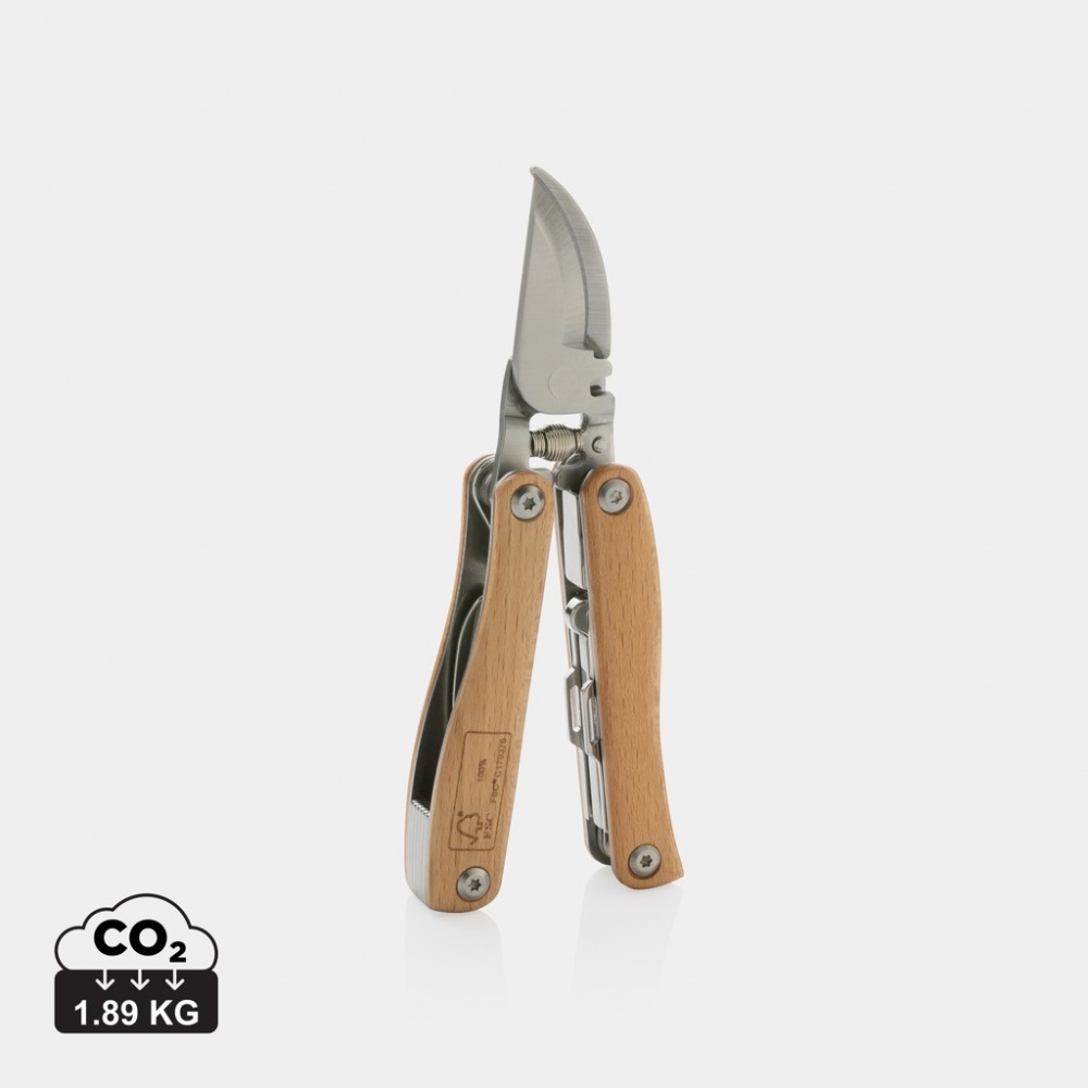 Logotrade Geschäftsgeschenke das Foto: Garten-Multitool aus Holz