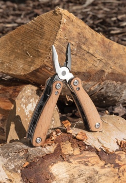 Logotrade Werbeartikel das Foto: Holz Mini-Multitool