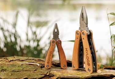 Logotrade Firmengeschenke das Foto: Holz Mini-Multitool