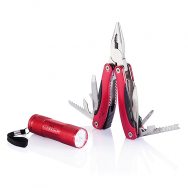 Logotrade Werbeartikel das Foto: Multitool und Taschenlampen Set