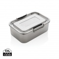 Auslaufsichere Lunchbox aus RCS recyceltem Stainless Steel, Silber