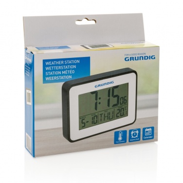 Logotrade Firmengeschenke das Foto: Grundig Thermometer, Wecker und Kalender