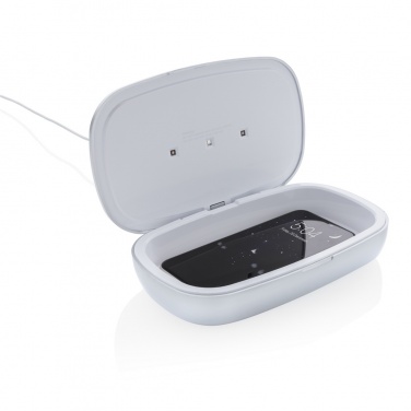 Logotrade Logogeschenke das Foto: Rena UV-C Sterilisations-Box mit 5W Wireless Charger