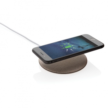 Logotrade Geschäftsgeschenke das Foto: 5W Weizenstroh Wireless Charger