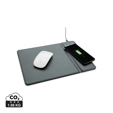 Logotrade Werbeartikel das Foto: Mousepad mit Wireless-5W-Charging Funktion