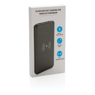 Logotrade Werbegeschenke das Foto: 10.000 mAh FastCharging 10W Wireless Powerbank mit PD