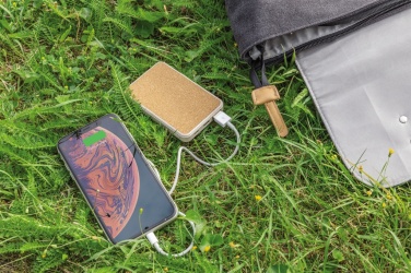 Logotrade werbemittel das Foto: Kork und Weizen 5.000 mAh Pocket-Powerbank