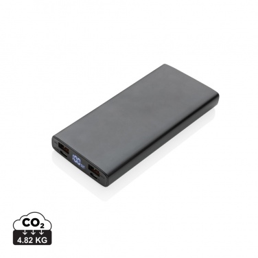 Logotrade Firmengeschenke das Foto: 18W PD Powerbank mit 10.000 mAh aus Aluminium