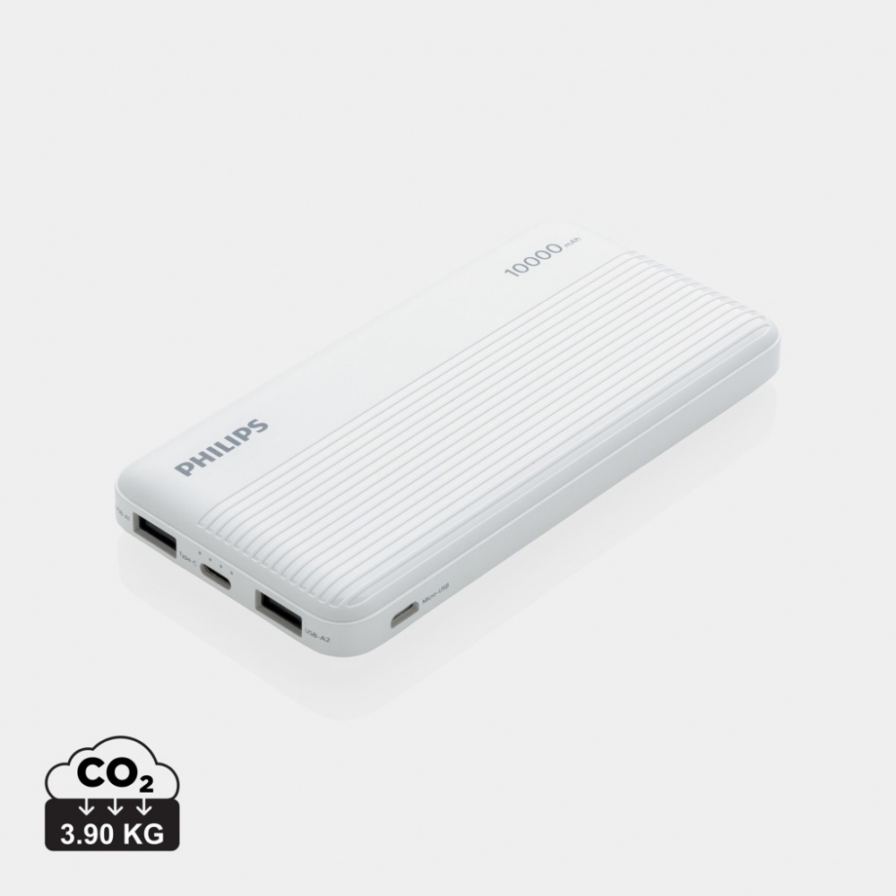 Logotrade Werbeartikel das Foto: Philips 10.000 mAh Slim Powerbank