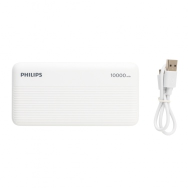 Logotrade Logogeschenke das Foto: Philips 10.000 mAh Slim Powerbank