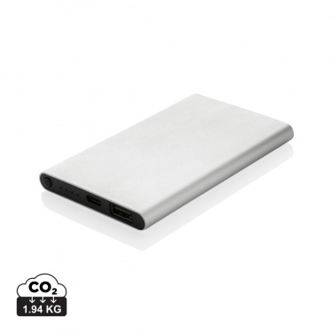 Logotrade Firmengeschenke das Foto: 4.000mAh Type-C Powerbank aus RCS recyeltem ABS & Aluminium